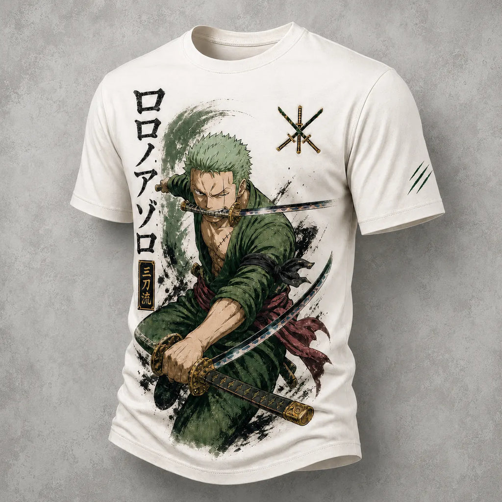 One Piece Pirate Crew Graphic Crew-Neck T-Shirt