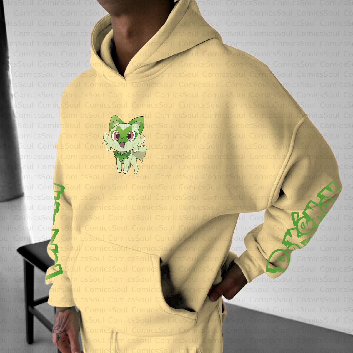 PKM-Unisex Anime Inspired Vintage Plush Hoodie