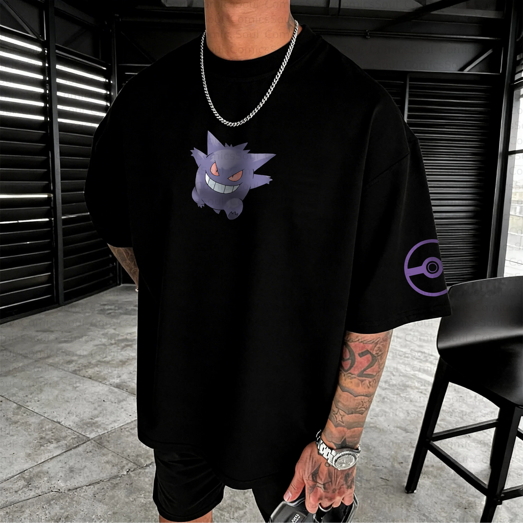 PKM-Unisex Anime Inspired Vintage T-Shirt