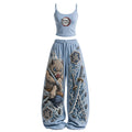 KNY Women's Anime-Print Camisole And Pants Set