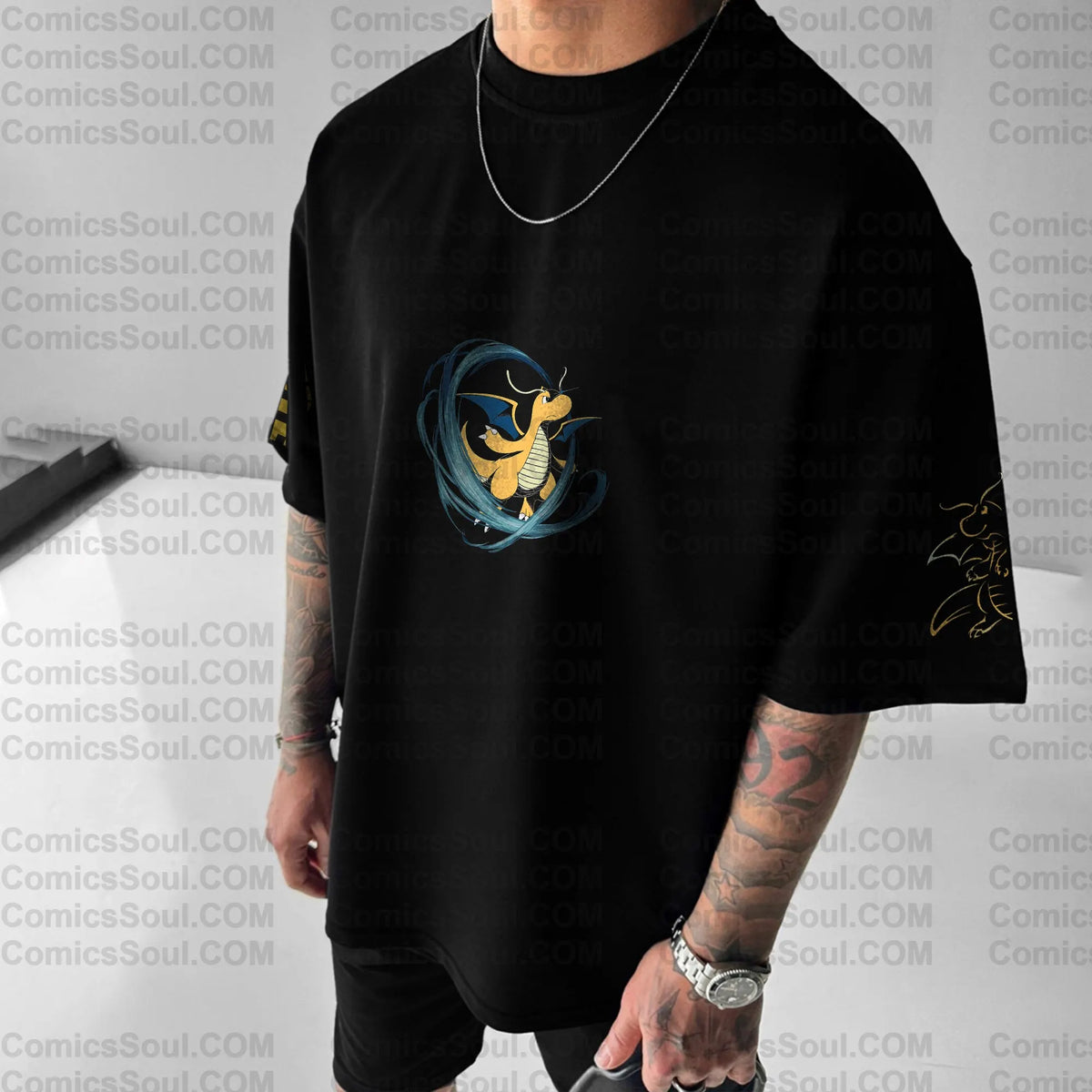 PKM-Unisex Anime Inspired Vintage T-Shirt