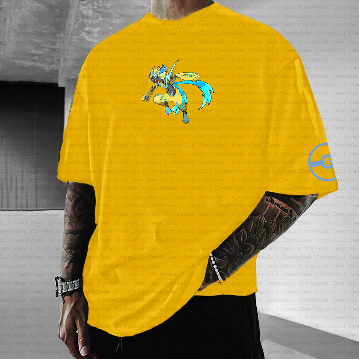 PKM-Unisex Anime Inspired Vintage T-Shirt