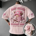 One Piece Unisex Short-Sleeve Corduroy T-Shirt With Anime Print