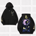 PKM-Unisex Graphic Streetwear Vintage Zipper Cardigan Plush Hoodie