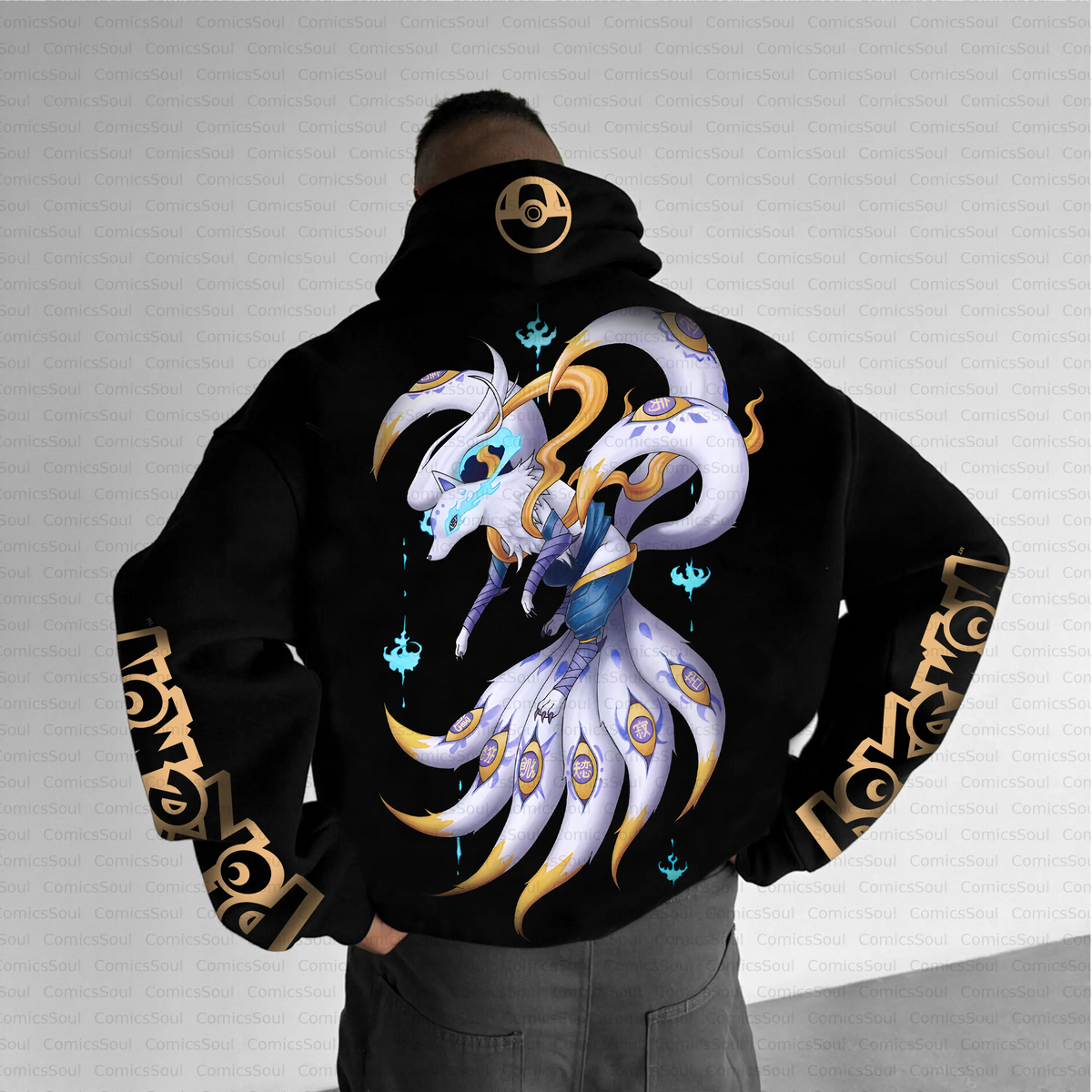 PKM-Unisex Anime Inspired Vintage Plush Hoodie