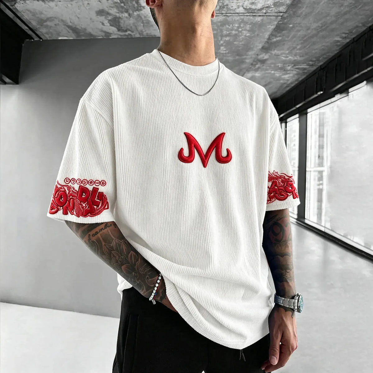 Dragon Ball Unisex Anime Inspired Vintage Corduroy T-Shirt