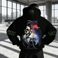 PKM-Unisex Anime Inspired Vintage Plush Hoodie