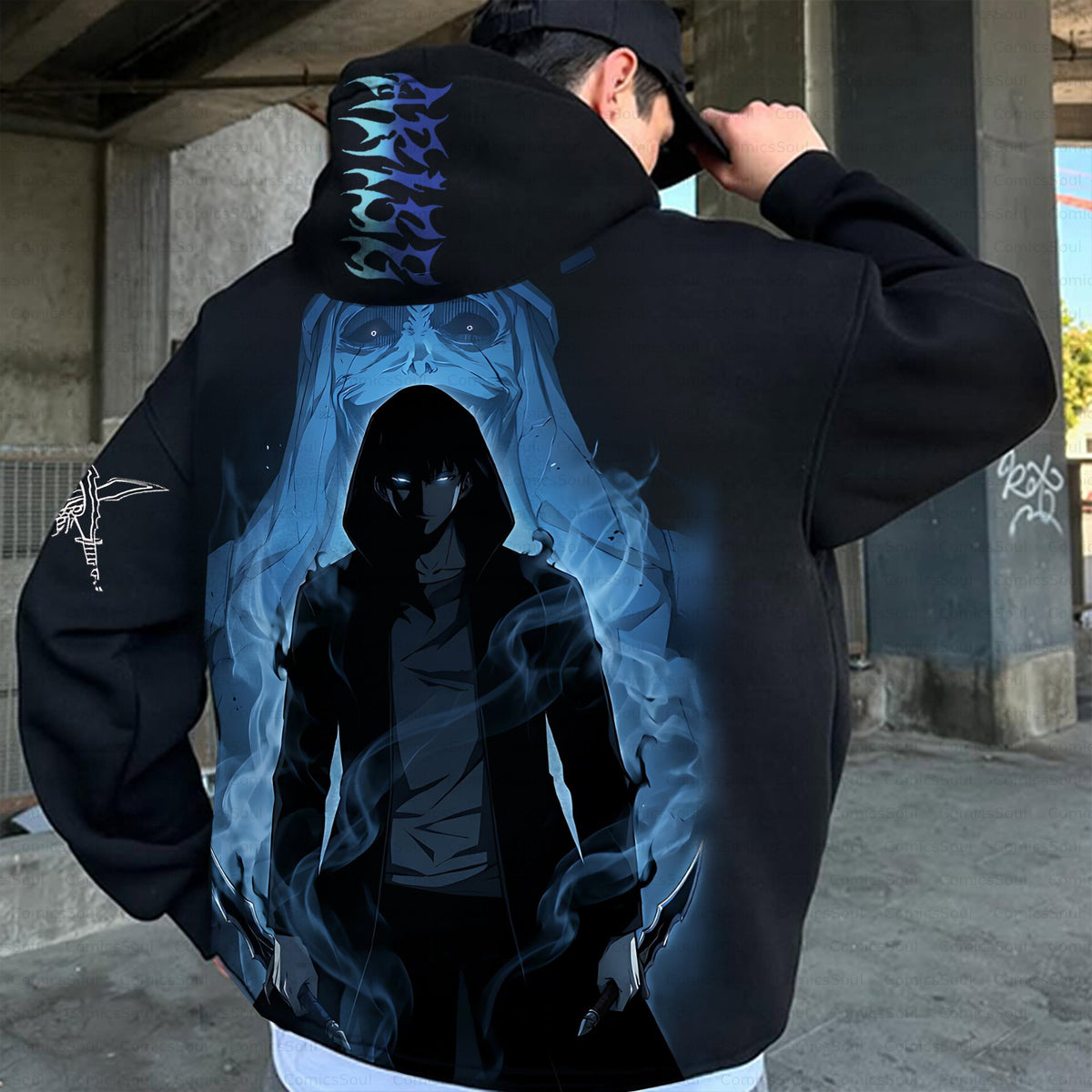SL-Unisex Anime Inspired Vintage Plush Hoodie
