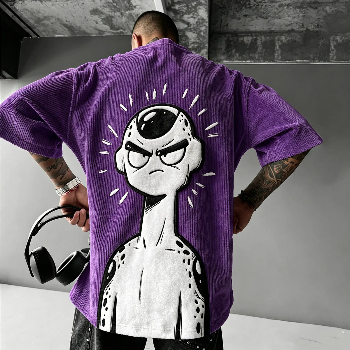 Dragon Ball Unisex Anime Inspired Vintage Corduroy T-Shirt