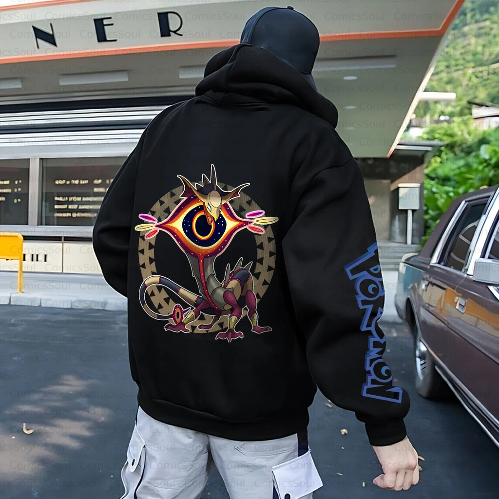 PKM-Unisex Anime Inspired Vintage Plush Hoodie