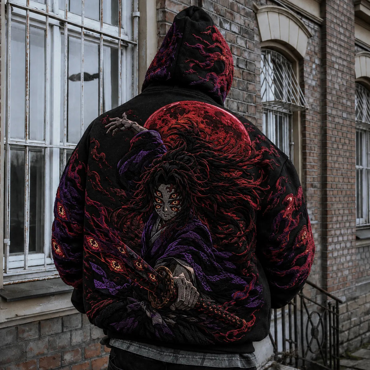 KNY Vintage Anime Print Hoodie