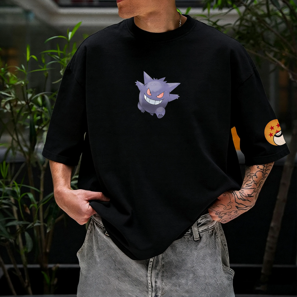 PKM-Unisex Anime Inspired Vintage T-Shirt