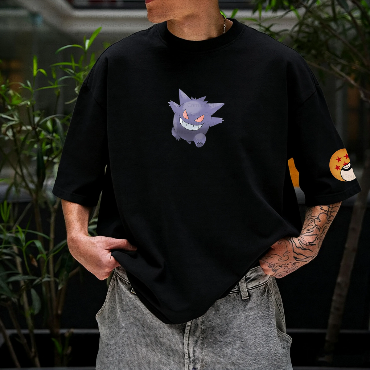 PKM-Unisex Anime Inspired Vintage T-Shirt