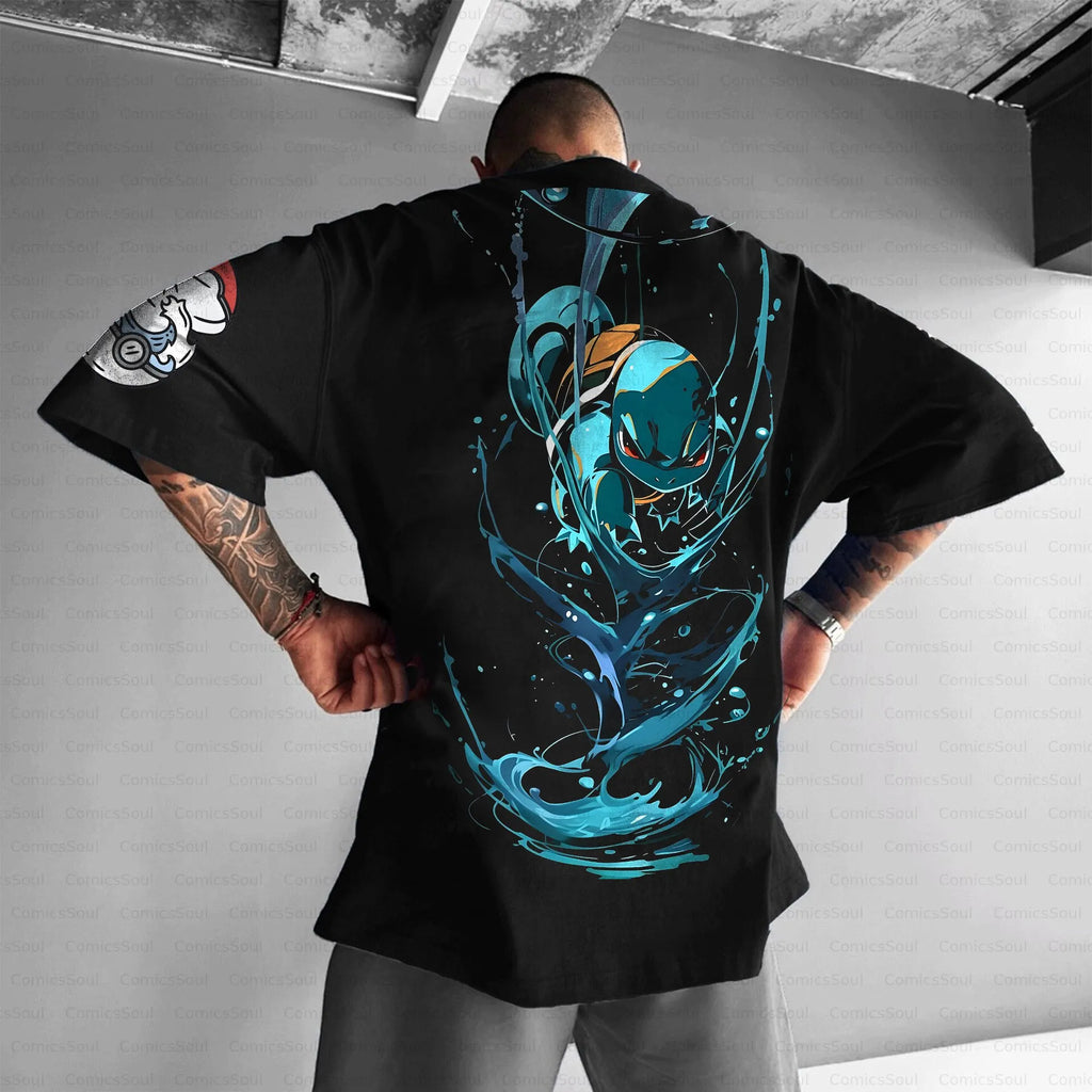 PKM-Unisex Anime Inspired Vintage T-Shirt