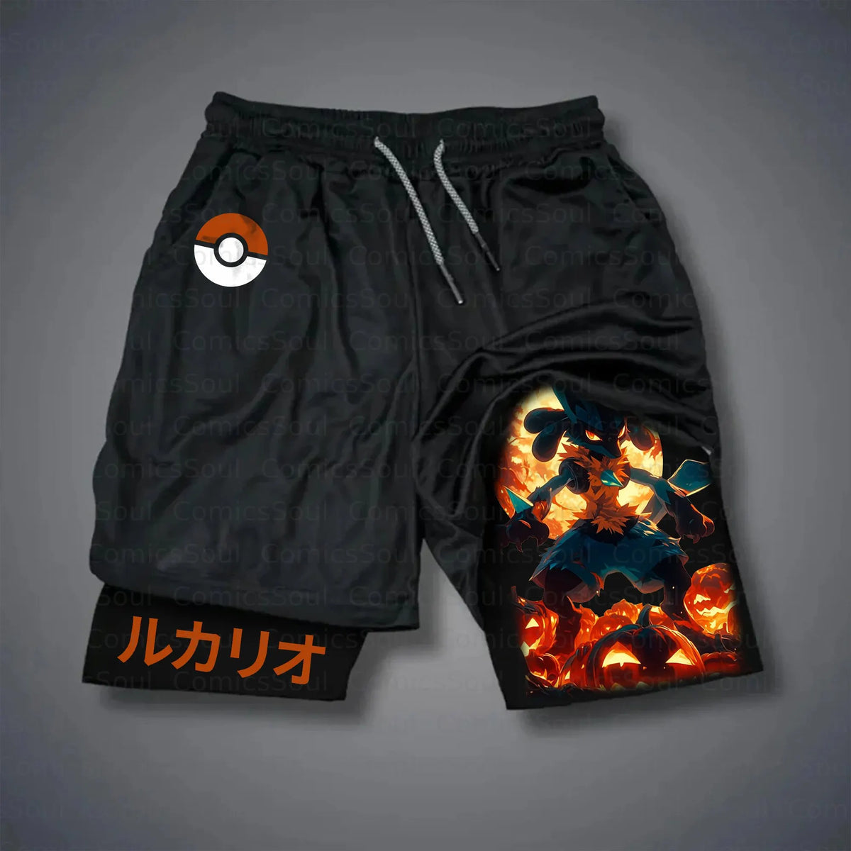 PKM-Unisex Casual Anime Streetwear Shorts