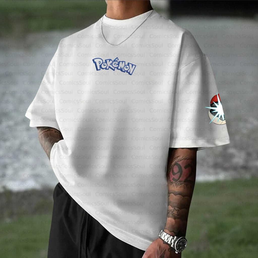 PKM-Unisex Anime Inspired Vintage T-Shirt