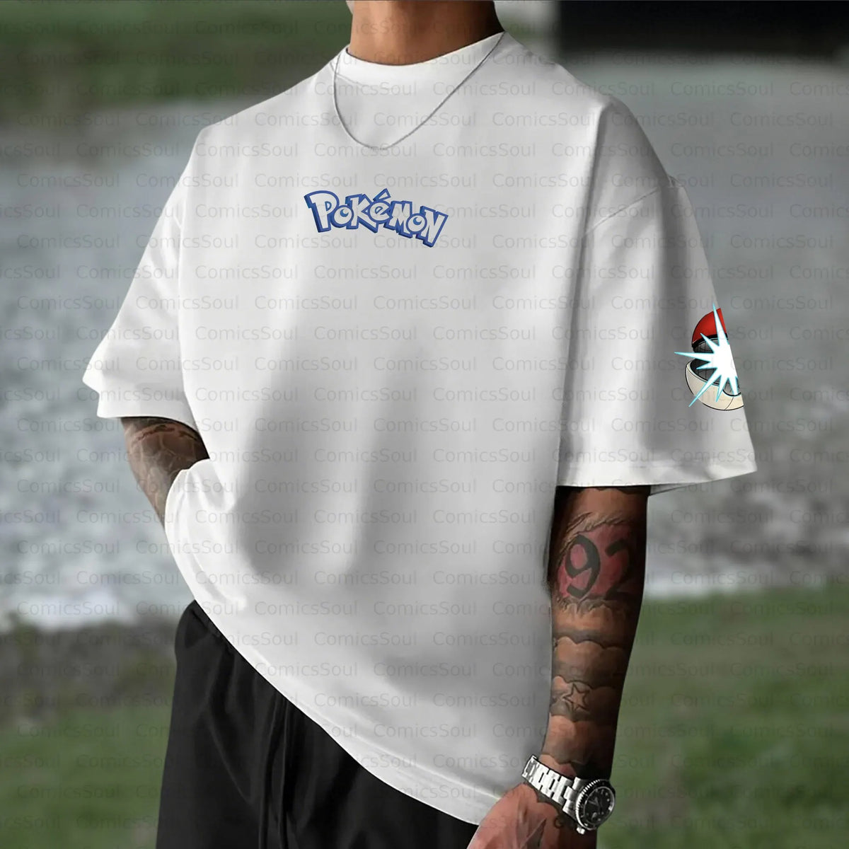 PKM-Unisex Anime Inspired Vintage T-Shirt