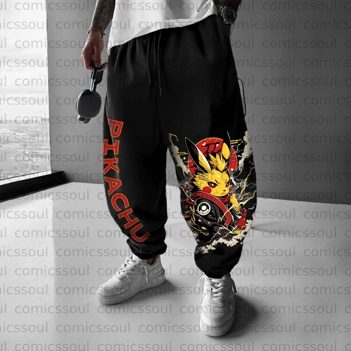 PKM-Unisex Anime Inspired Vintage Pants