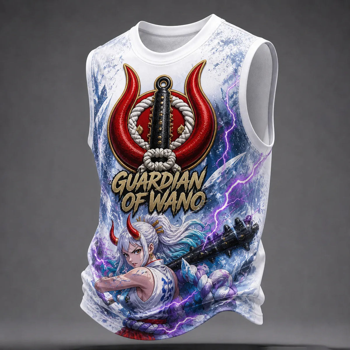 One Piece Pirate Crew Graphic Crew-Neck Tank Top