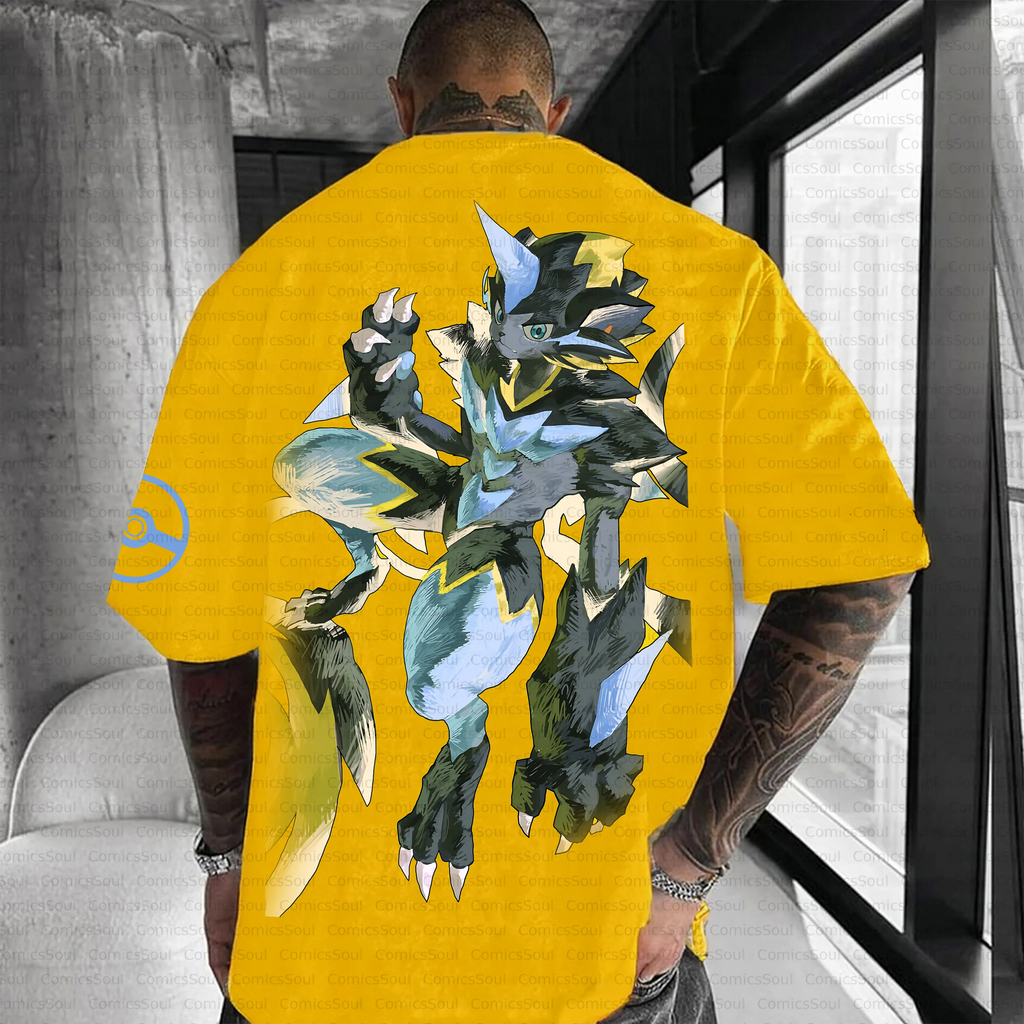 PKM-Unisex Anime Inspired Vintage T-Shirt