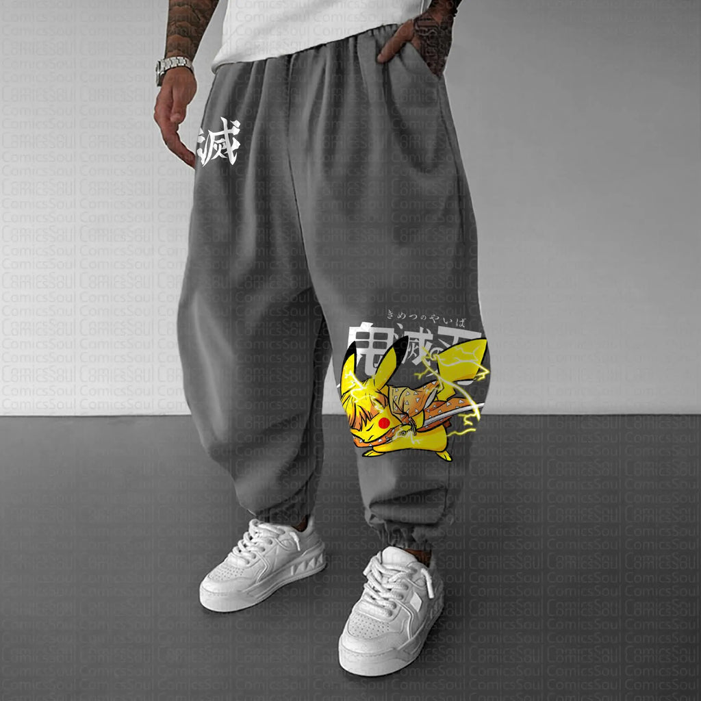 PKM-Unisex Anime Inspired Vintage Pants
