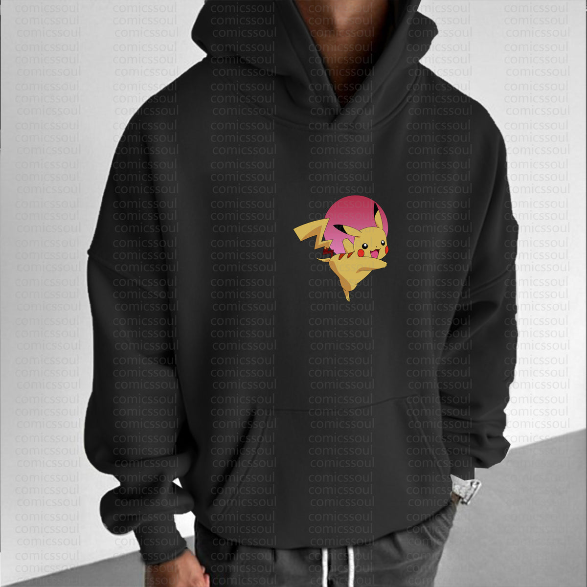 PKM-Unisex Anime Graphic Streetwear Vintage Hoodie