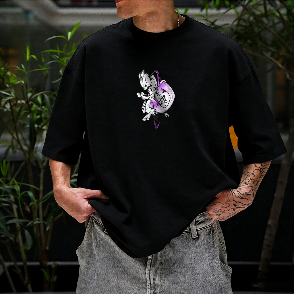 PKM-Unisex Anime Inspired Vintage T-Shirt