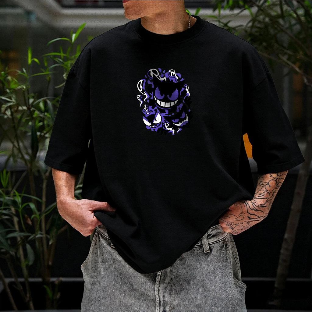 PKM-Unisex Anime Inspired Vintage T-Shirt