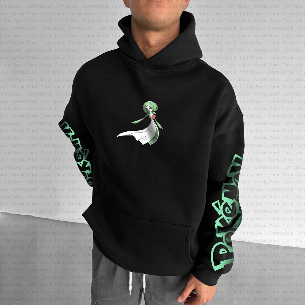 PKM-Unisex Anime Inspired Vintage Plush Hoodie