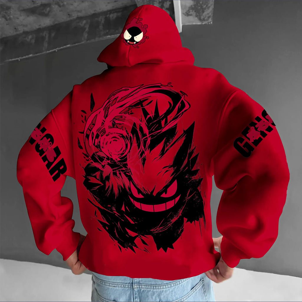 PKM-Unisex Anime Graphic Streetwear Vintage Hoodie