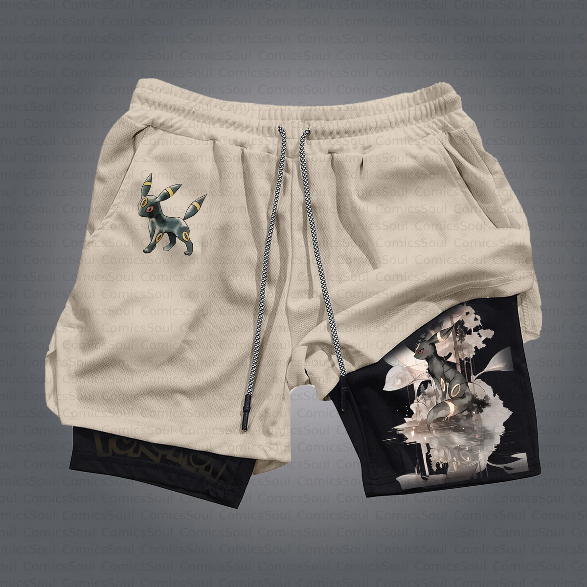 PKM-Unisex Casual Anime Style Shorts