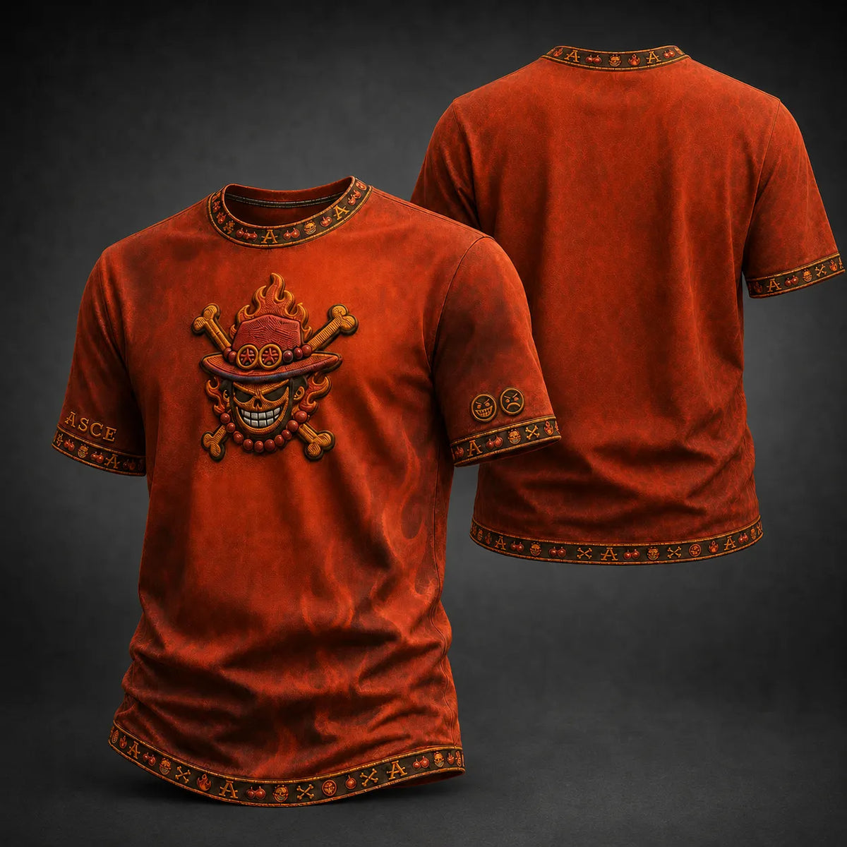 One Piece Pirate Crew Graphic Crew-Neck T-Shirt