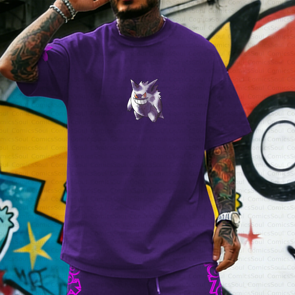PKM-Unisex Anime Inspired Vintage T-Shirt