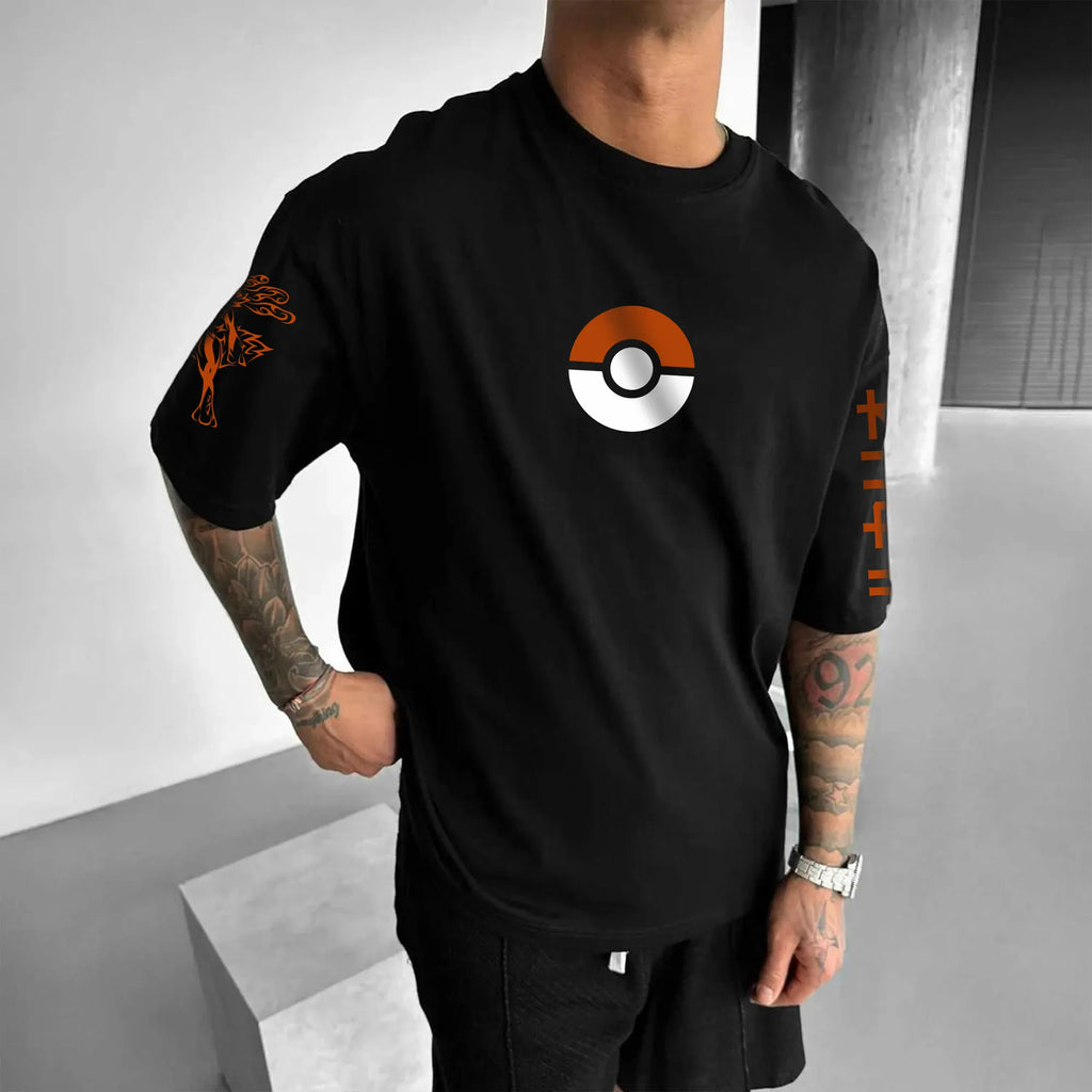 PKM-Unisex Anime Inspired Vintage T-Shirt