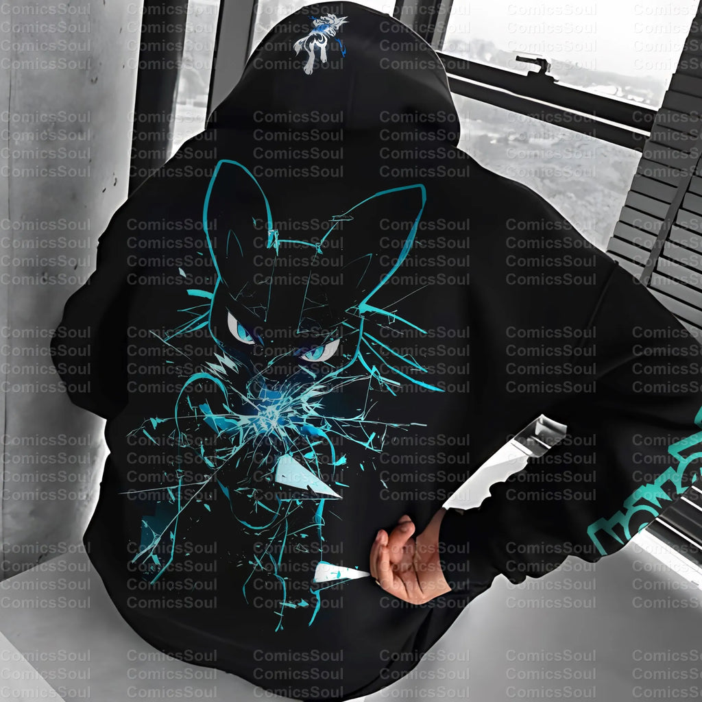 PKM-Unisex Anime Graphic Streetwear Vintage Hoodie