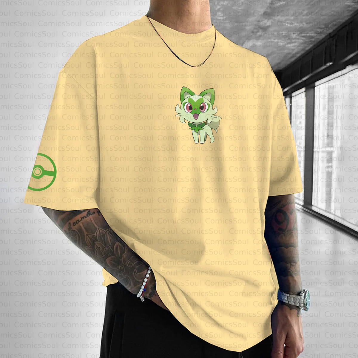 PKM-Unisex Anime Inspired Vintage T-Shirt