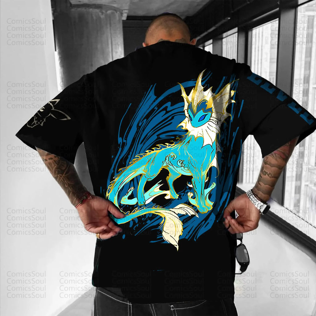 PKM-Unisex Anime Inspired Vintage T-Shirt