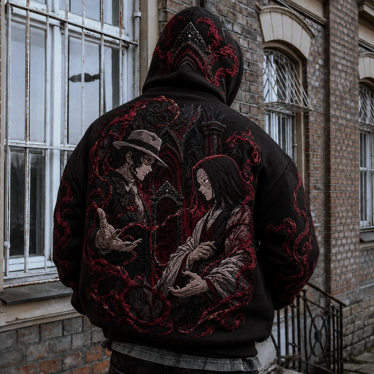 KNY Vintage Anime Print Hoodie