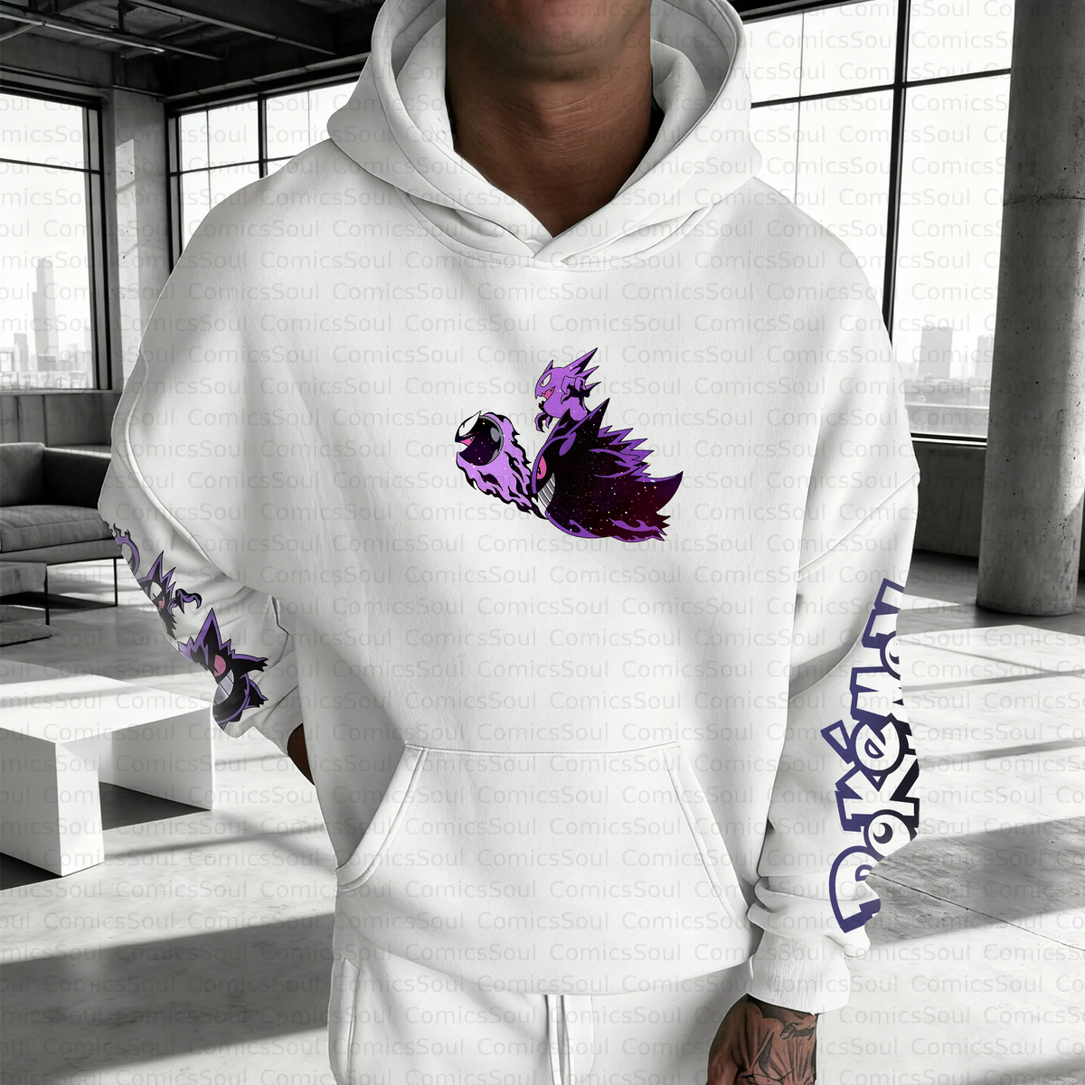PKM-Unisex Anime Inspired Vintage Plush Hoodie