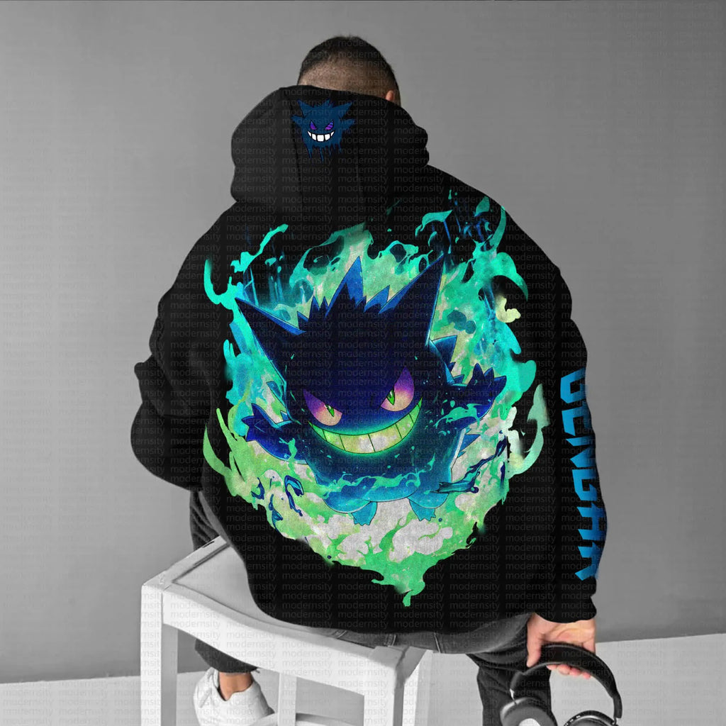 PKM-Unisex Anime Graphic Streetwear Vintage Hoodie