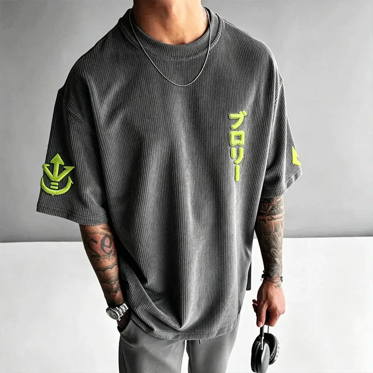 Dragon Ball Unisex Anime Inspired Vintage Corduroy T-Shirt