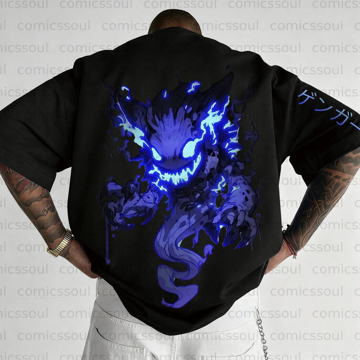 PKM-Unisex Anime Inspired Vintage T-Shirt