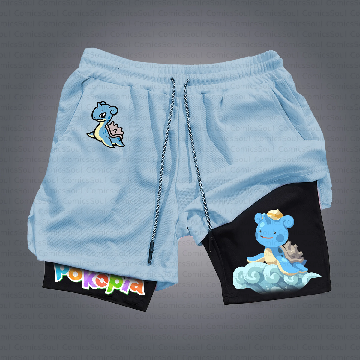 PKM-Unisex Casual Anime Style Shorts