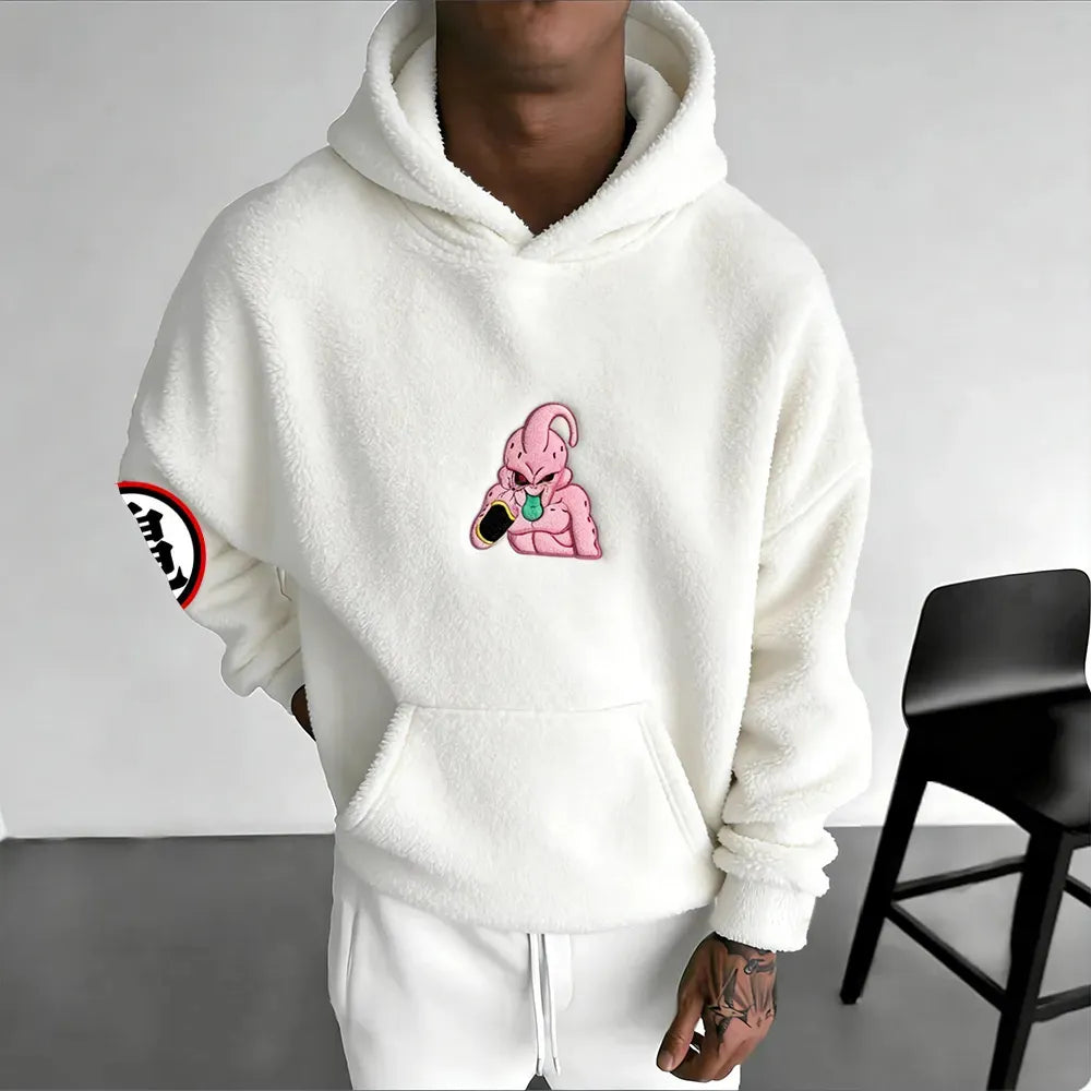 Dragon Ball Color Blocked Plush Hoodie