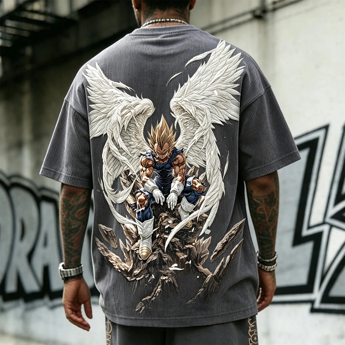 Dragon Ball Unisex Anime Inspired Vintage Corduroy T-Shirt