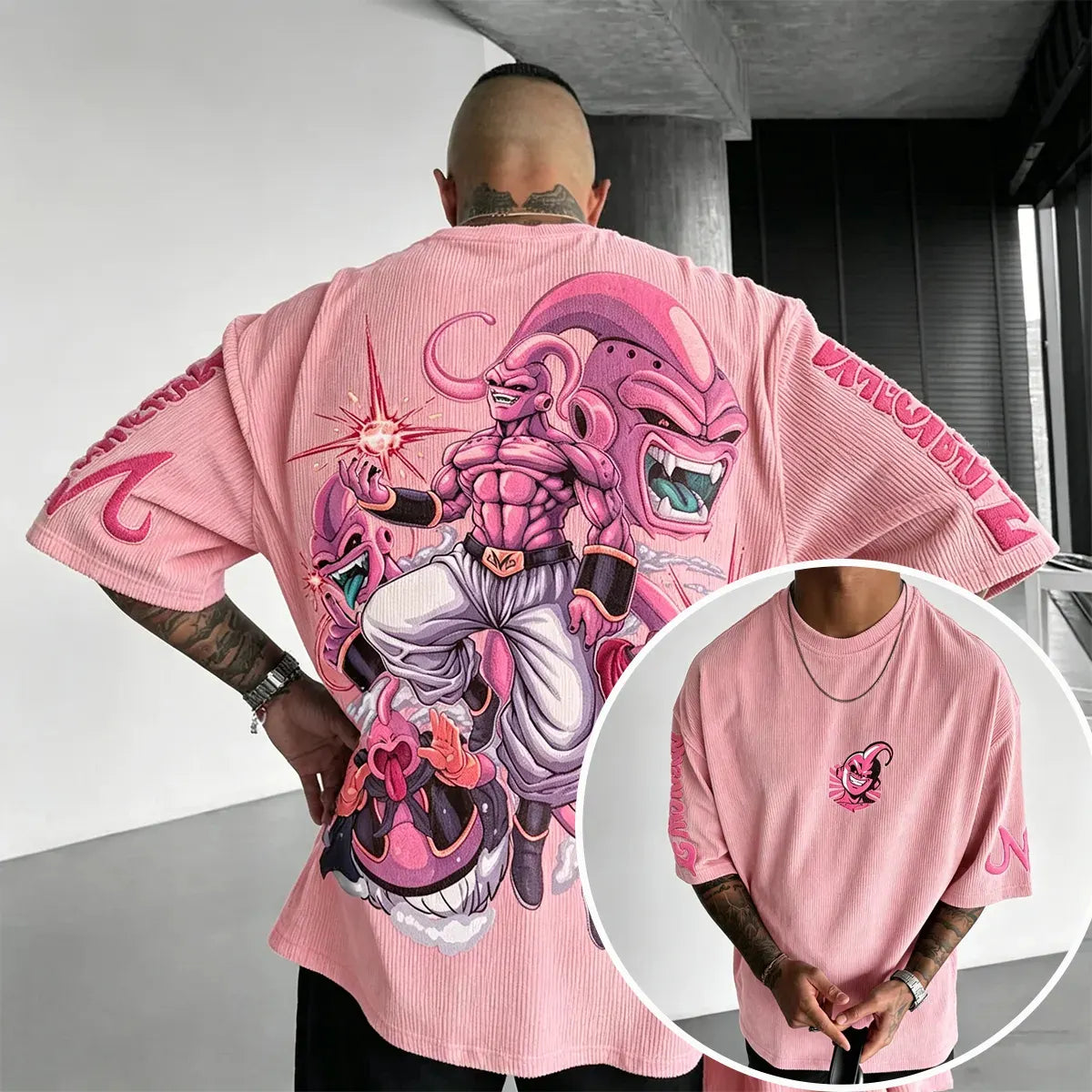 Dragon Ball Unisex Anime Inspired Vintage Corduroy T-Shirt