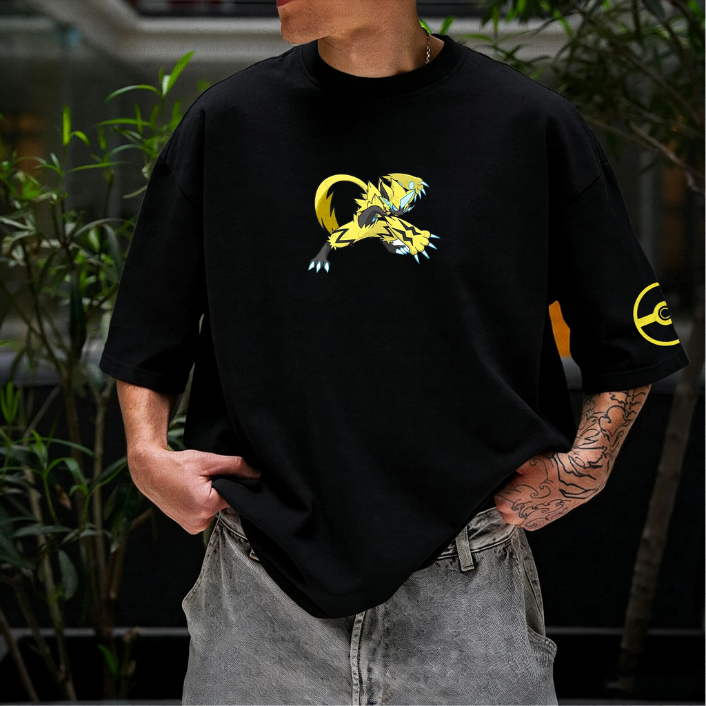 PKM-Unisex Anime Inspired Vintage T-Shirt