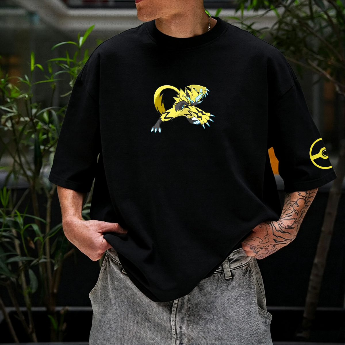 PKM-Unisex Anime Inspired Vintage T-Shirt