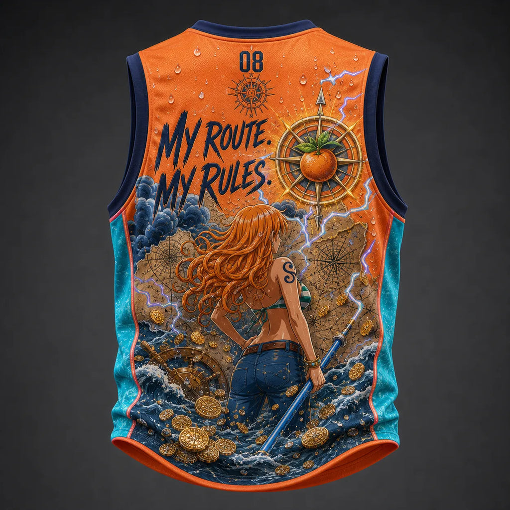 One Piece Pirate Crew Graphic Crew-Neck Tank Top