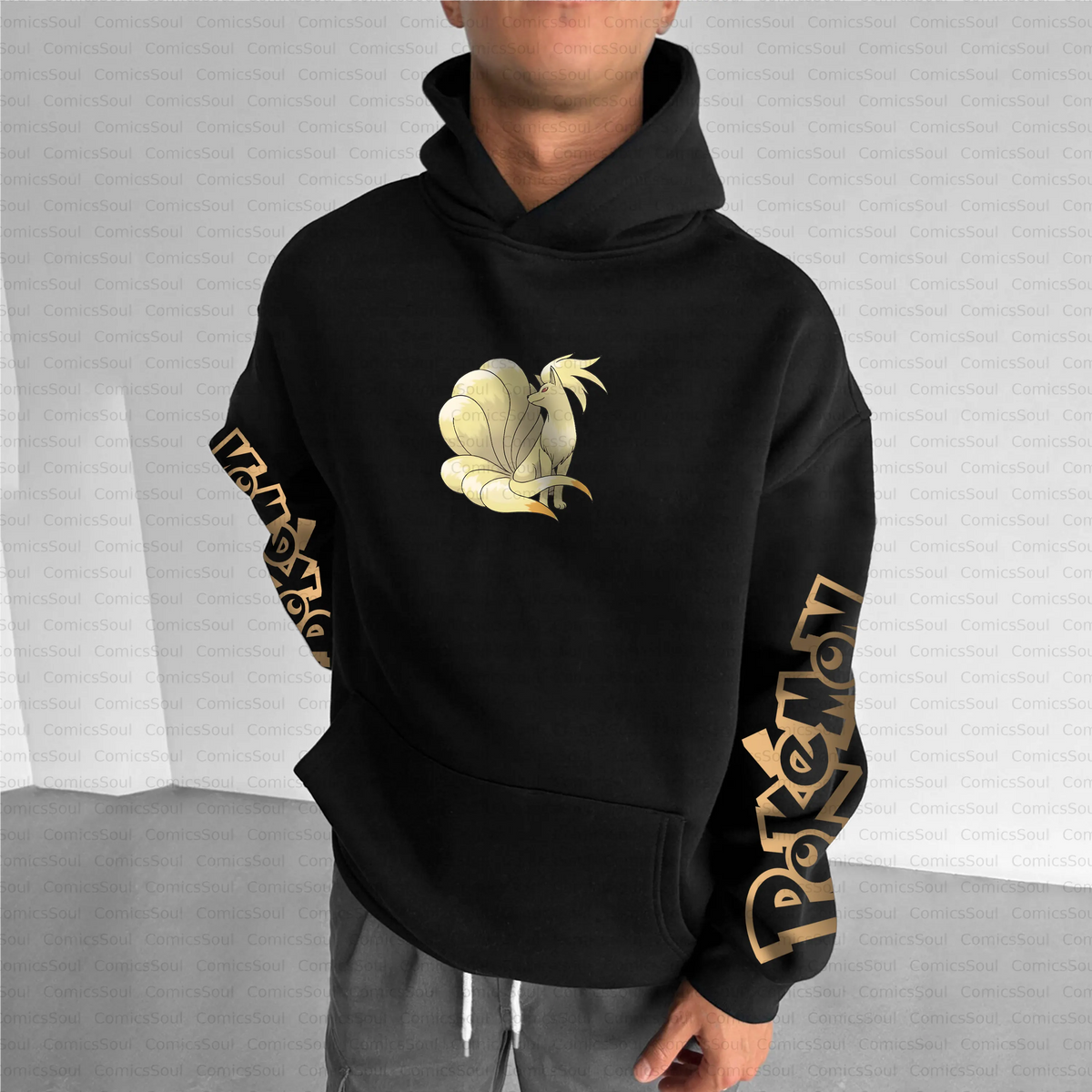PKM-Unisex Anime Inspired Vintage Plush Hoodie